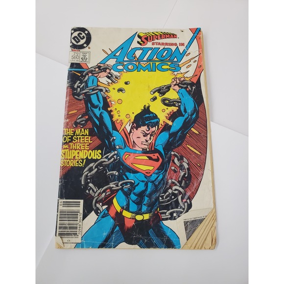 DC Comics Other - DC Action Comics 580 June 1986 Superman The Man of Steel Copper Age Comic Book